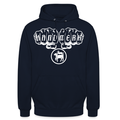 Unisex Hoodie "Fleischer" Navy Unisex Hoodie {{ color }}