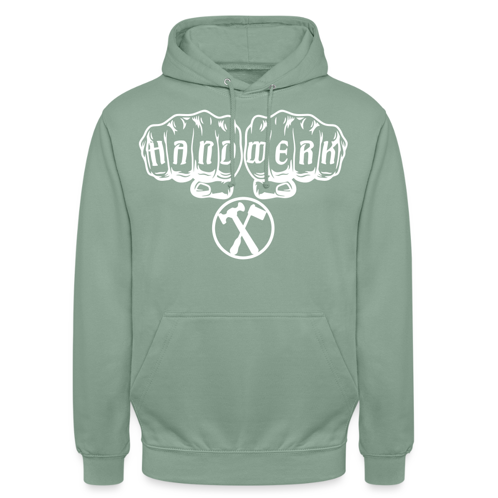 Unisex Hoodie "Installateur" Graugrün Unisex Hoodie {{ color }}
