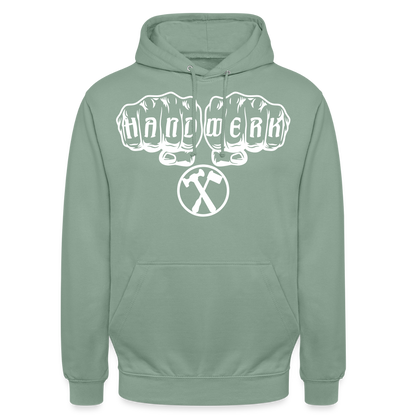 Unisex Hoodie "Installateur" Graugrün Unisex Hoodie {{ color }}