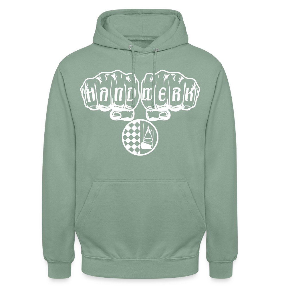 Unisex Hoodie "Bodenleger" Graugrün Unisex Hoodie {{ color }}