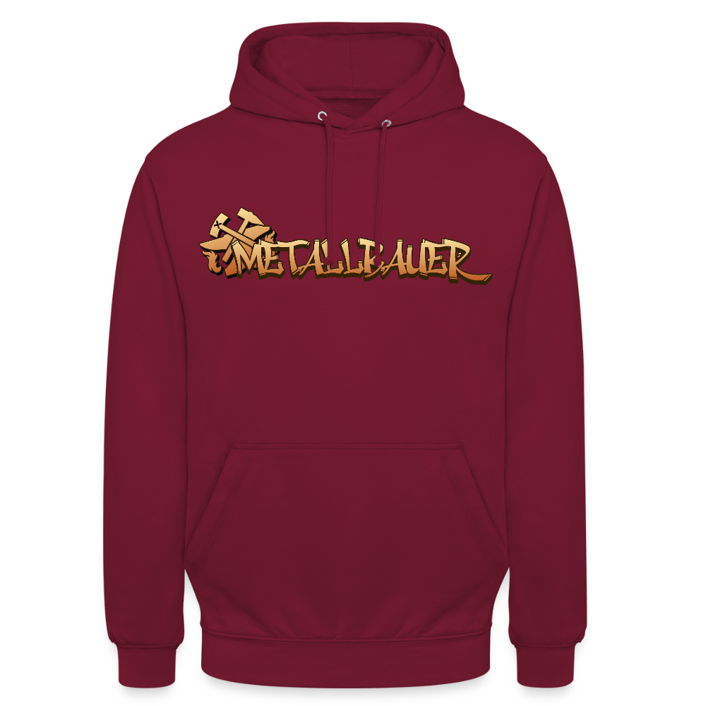 Unisex Hoodie "Metallbauer" Bordeaux Unisex Hoodie {{ color }}