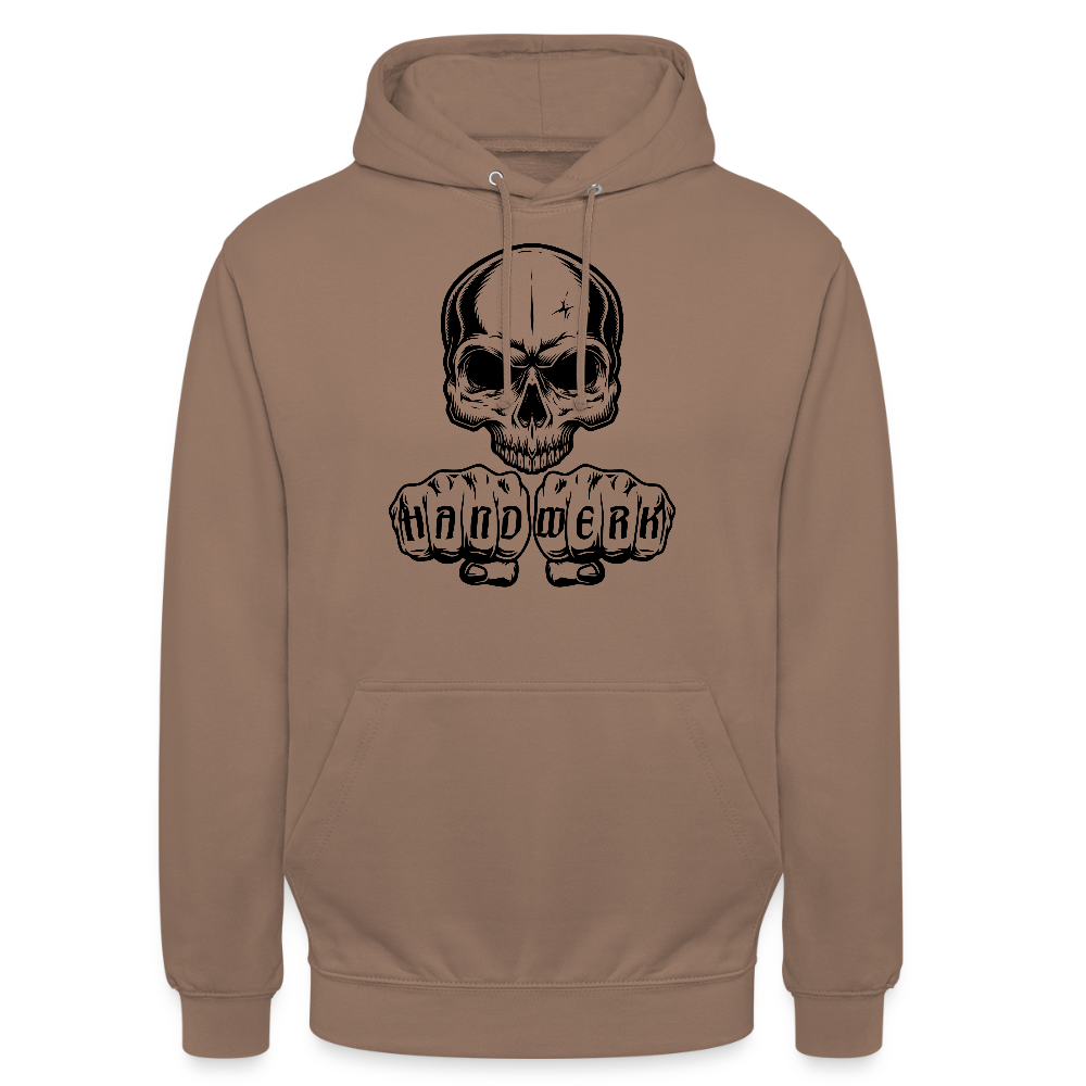Unisex Hoodie "Skull-Handwerk" Mokka Unisex Hoodie {{ color }}