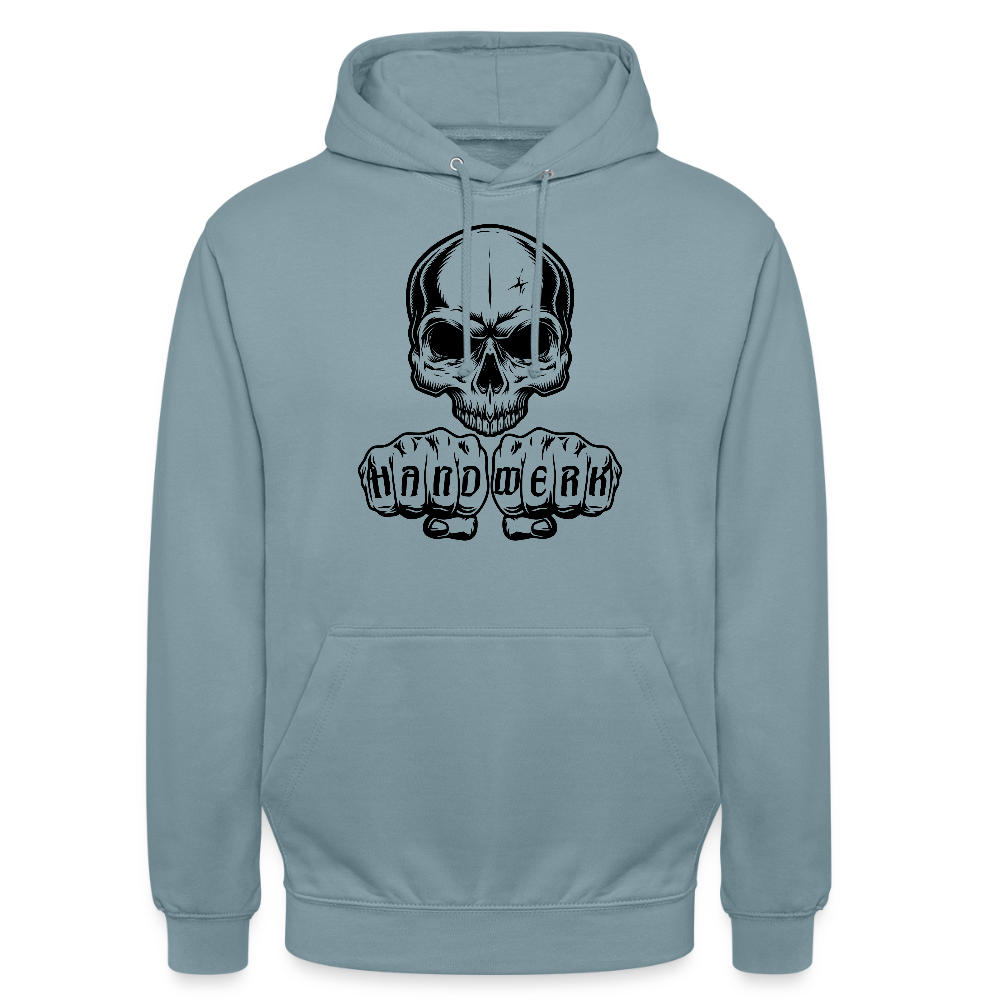 Unisex Hoodie "Skull-Handwerk" Nebelblau Unisex Hoodie {{ color }}