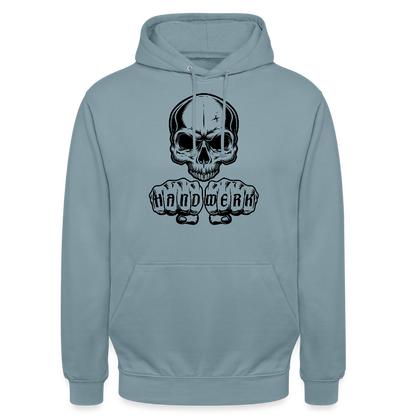 Unisex Hoodie "Skull-Handwerk" Nebelblau Unisex Hoodie {{ color }}