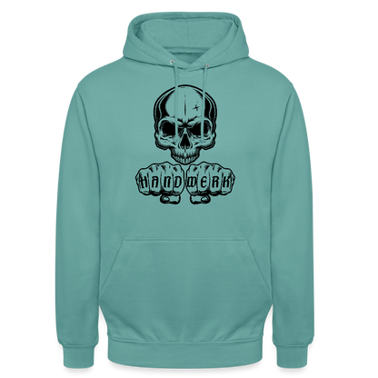 Unisex Hoodie "Skull-Handwerk" Pastelltürkis Unisex Hoodie {{ color }}