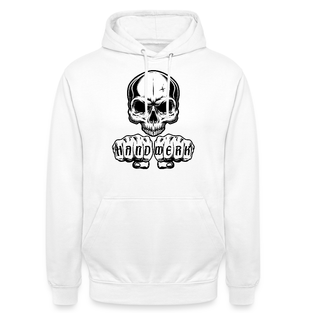 Unisex Hoodie "Skull-Handwerk" Weiß Unisex Hoodie {{ color }}