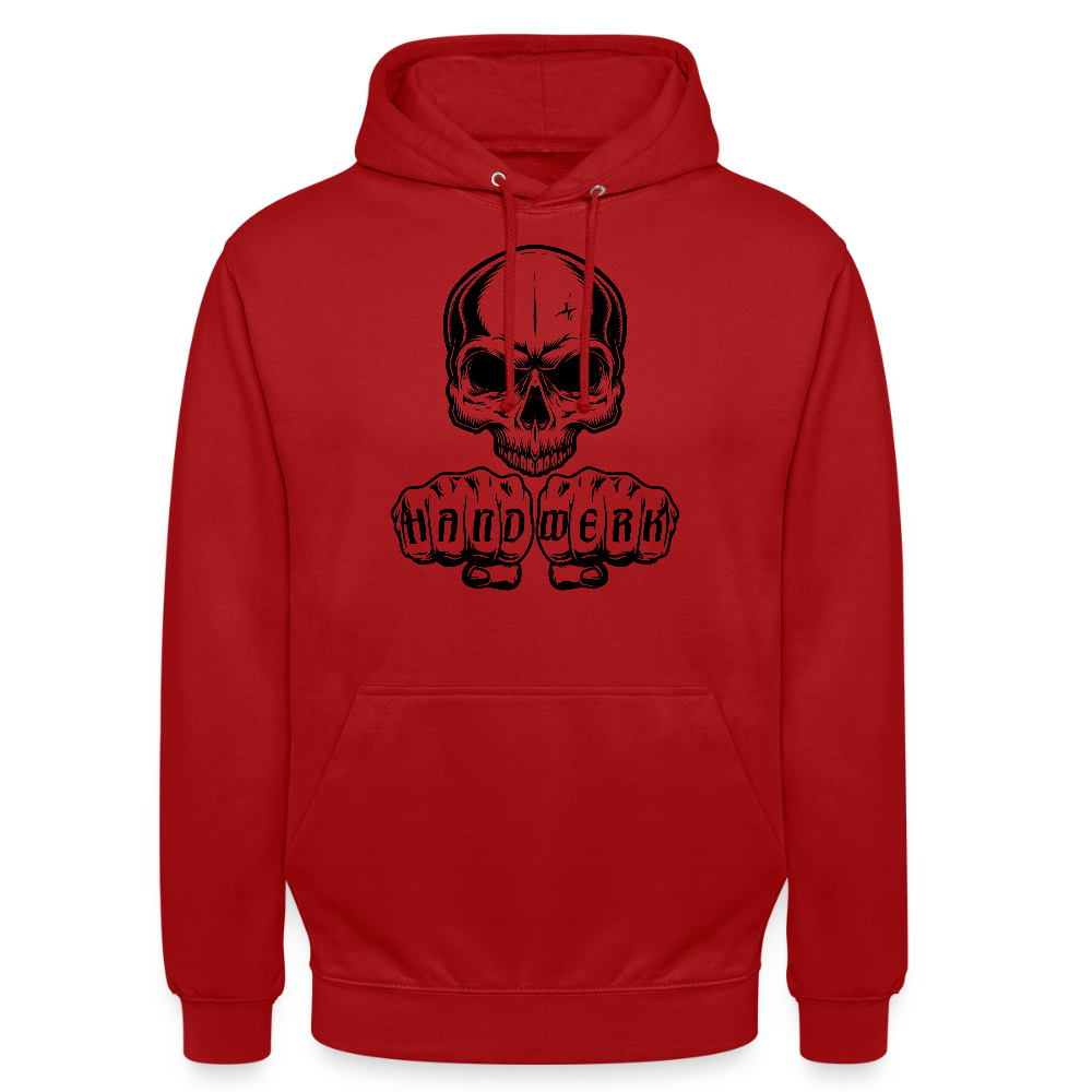 Unisex Hoodie "Skull-Handwerk" Rot Unisex Hoodie {{ color }}