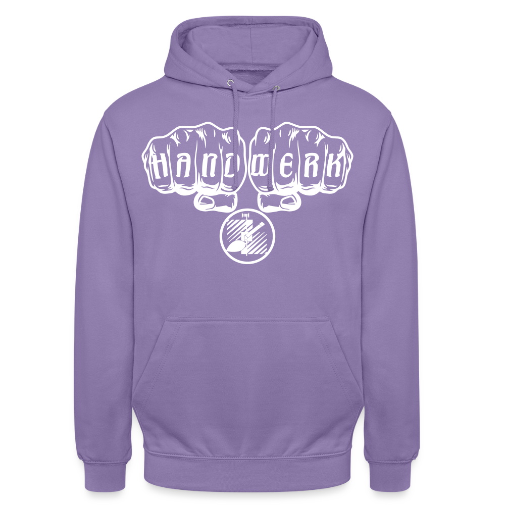 Unisex Hoodie "Fliesenleger" Lavendel Unisex Hoodie {{ color }}