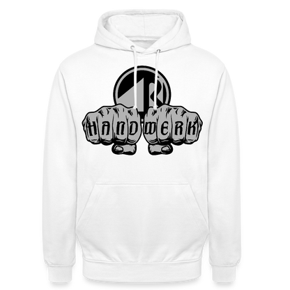 Unisex Hoodie "Raumausstatter" Weiß Unisex Hoodie {{ color }}