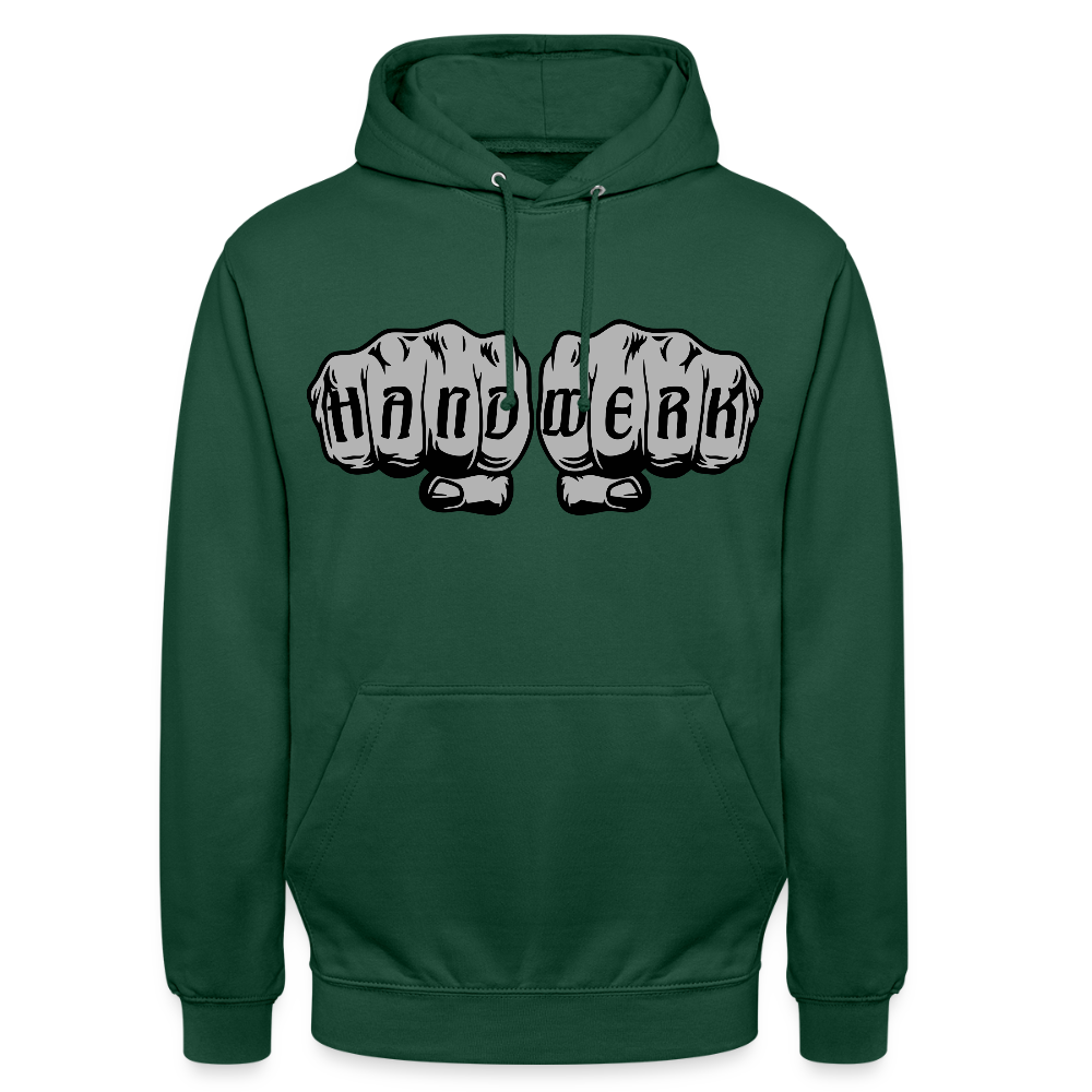Unisex Hoodie "Handwerk" Flaschengrün Unisex Hoodie {{ color }}