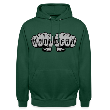 Unisex Hoodie "Handwerk" Flaschengrün Unisex Hoodie {{ color }}
