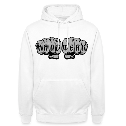 Unisex Hoodie "Handwerk" Weiß Unisex Hoodie {{ color }}