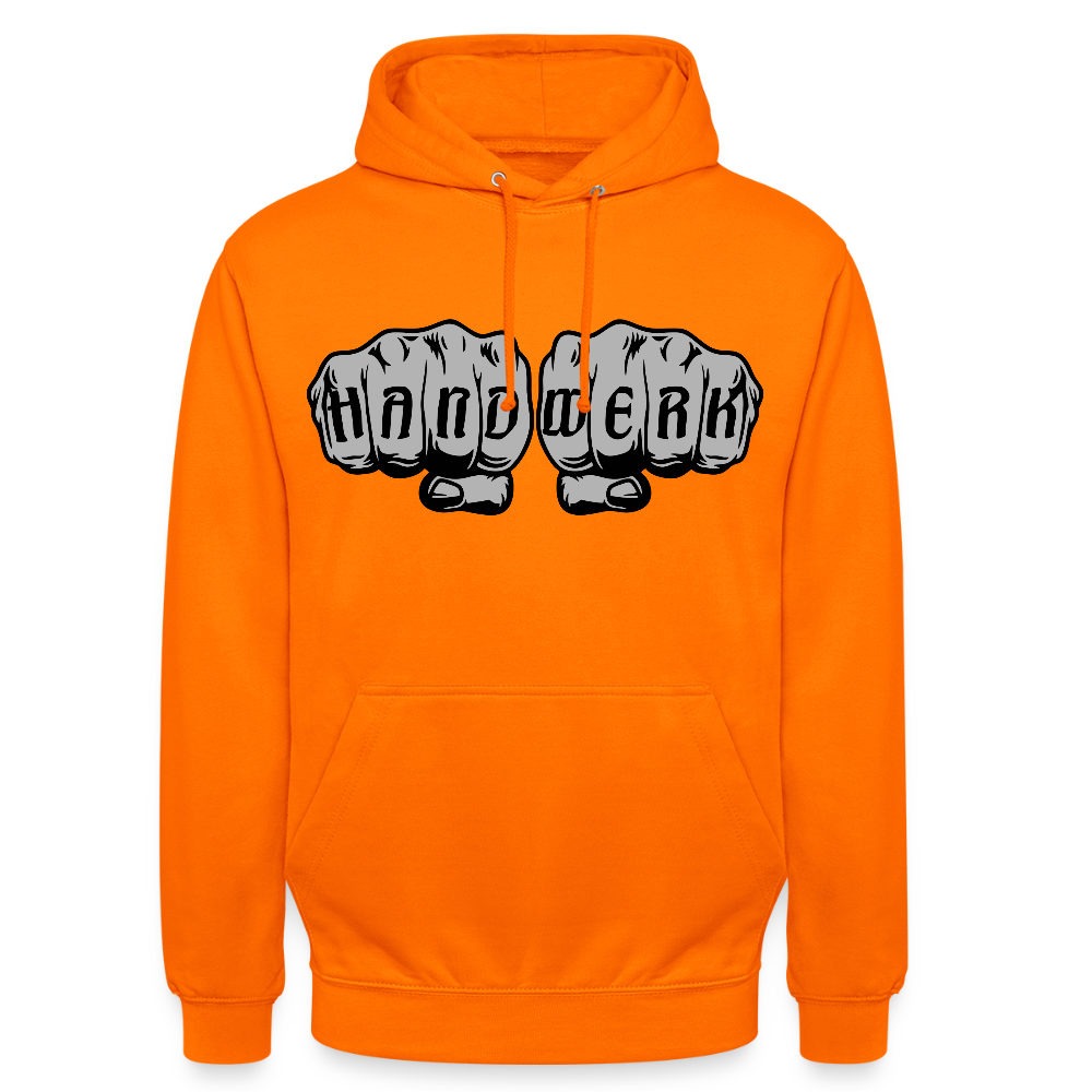 Unisex Hoodie "Handwerk" Orange Unisex Hoodie {{ color }}