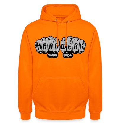 Unisex Hoodie "Handwerk" Orange Unisex Hoodie {{ color }}