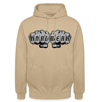 Unisex Hoodie "Handwerk" Beige Unisex Hoodie {{ color }}