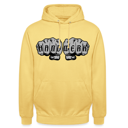 Unisex Hoodie "Handwerk" Zitronengelb Unisex Hoodie {{ color }}