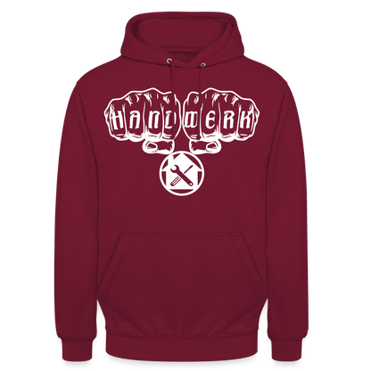 Unisex Hoodie "Hausmeister" Bordeaux Unisex Hoodie {{ color }}