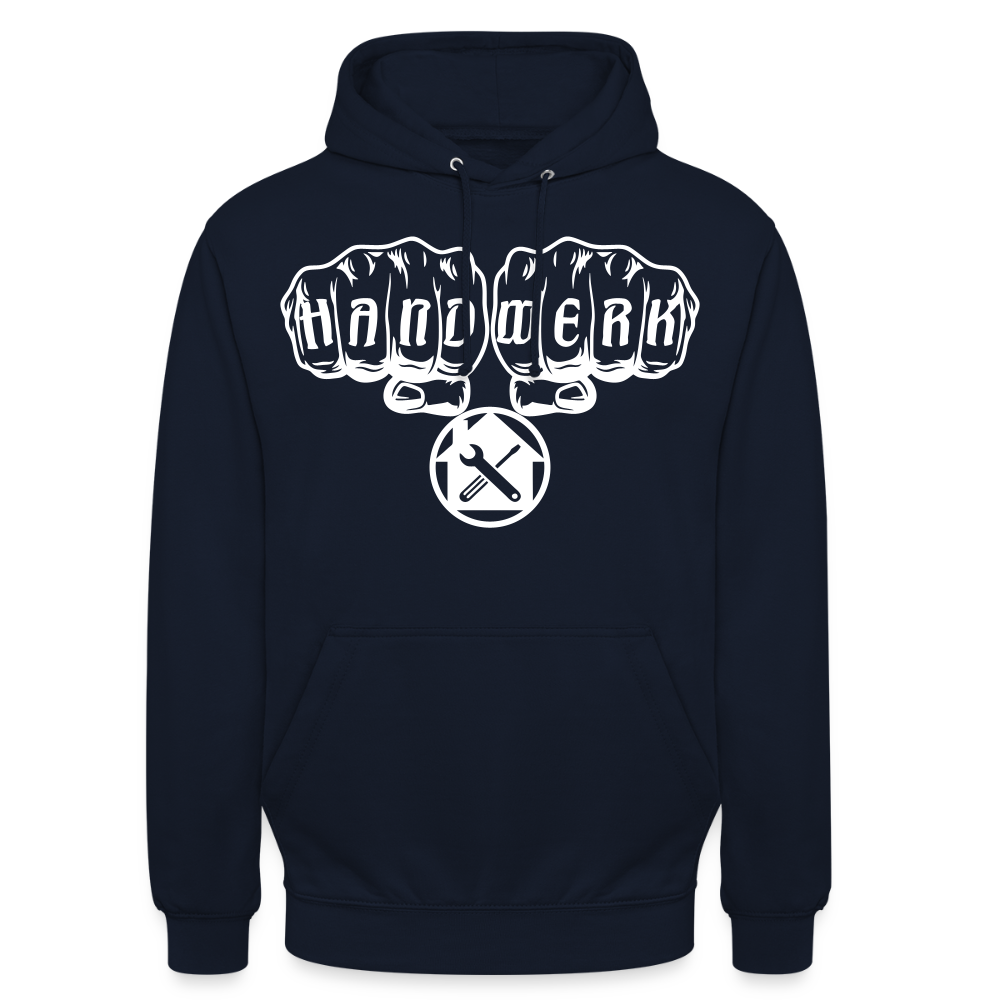 Unisex Hoodie "Hausmeister" Navy Unisex Hoodie {{ color }}