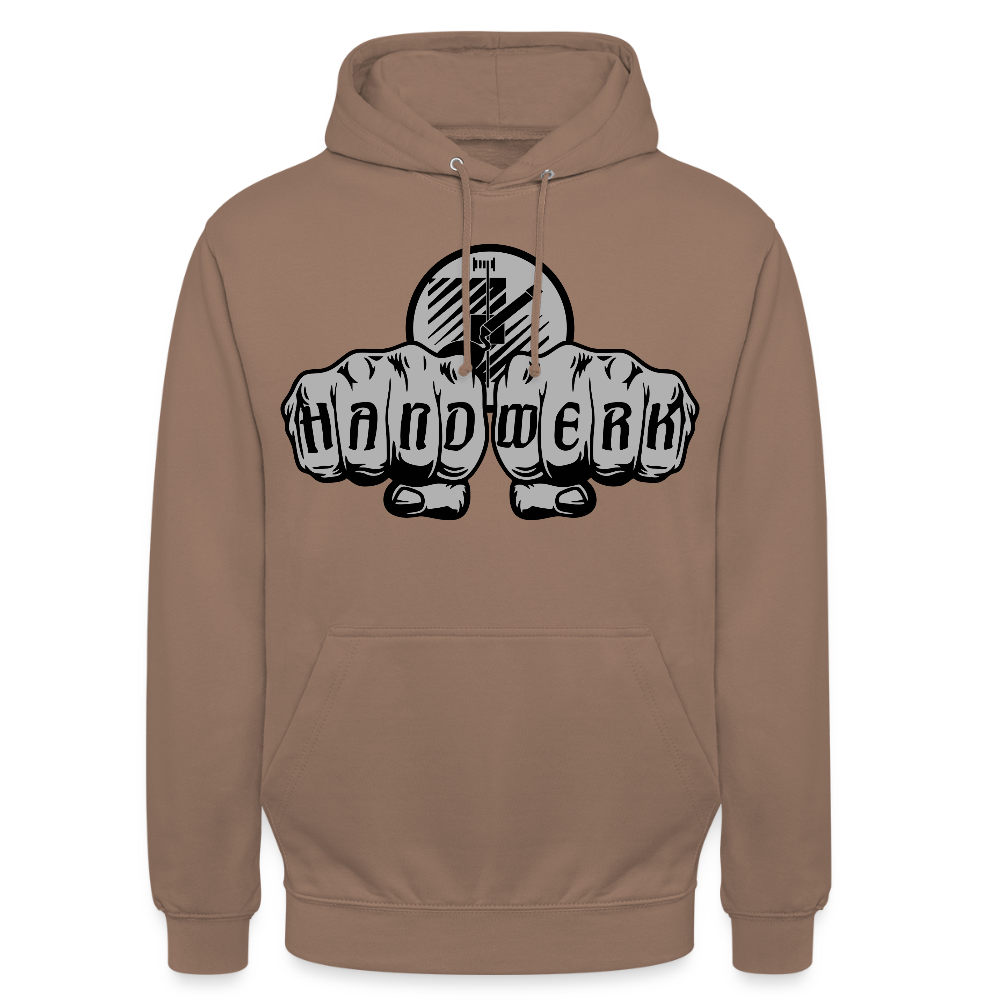 Unisex Hoodie "Fliesenleger" Mokka Unisex Hoodie {{ color }}