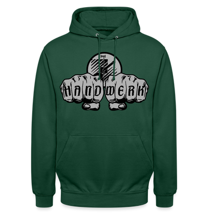 Unisex Hoodie "Fliesenleger" Flaschengrün Unisex Hoodie {{ color }}