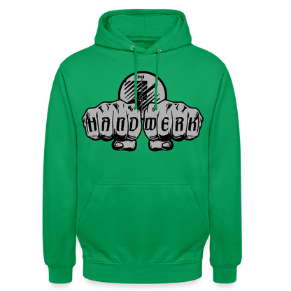 Unisex Hoodie "Fliesenleger" Kelly Green Unisex Hoodie {{ color }}