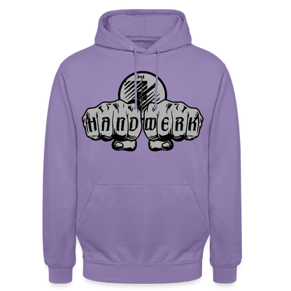 Unisex Hoodie "Fliesenleger" Lavendel Unisex Hoodie {{ color }}
