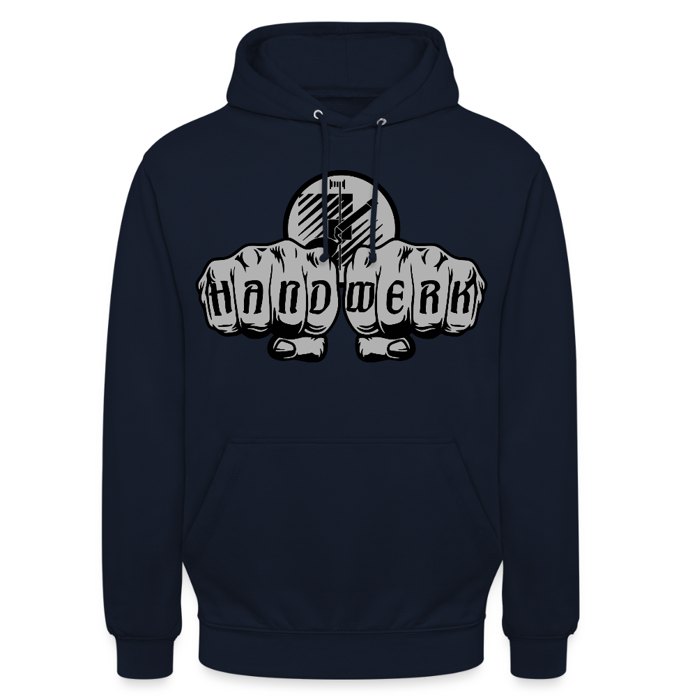 Unisex Hoodie "Fliesenleger" Navy Unisex Hoodie {{ color }}