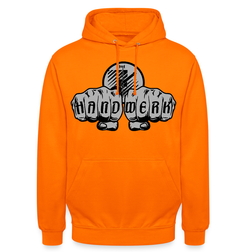 Unisex Hoodie "Fliesenleger" Orange Unisex Hoodie {{ color }}