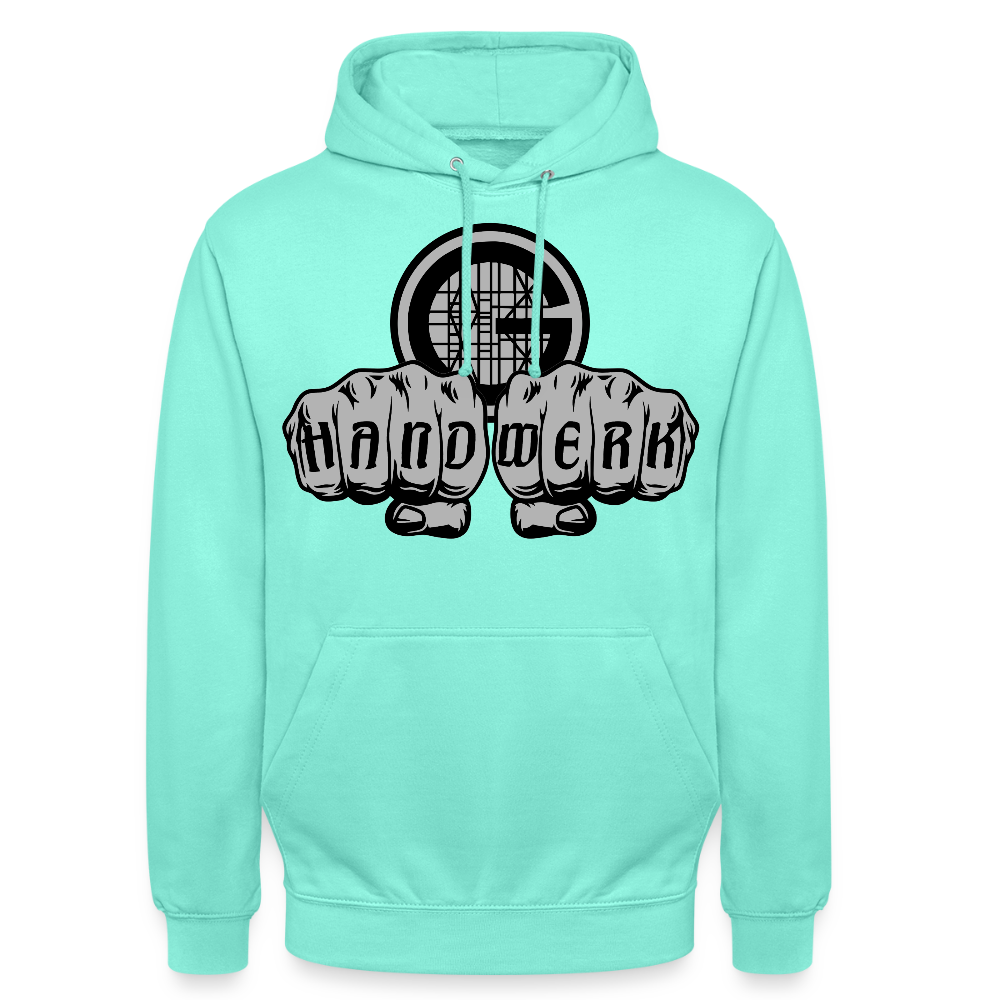 Unisex Hoodie "Gerüstbauer" Mint Unisex Hoodie {{ color }}