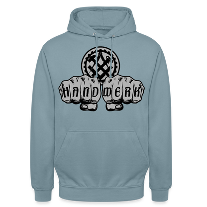 Unisex Hoodie "Mechaniker" Nebelblau Unisex Hoodie {{ color }}
