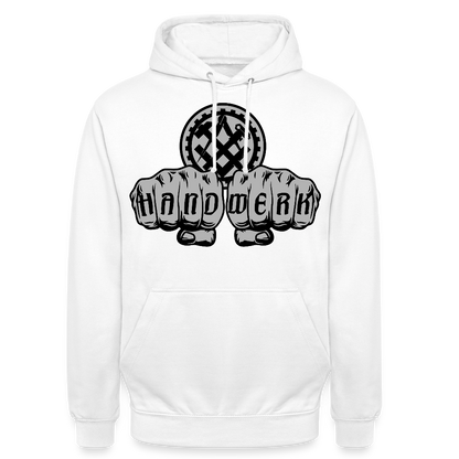 Unisex Hoodie "Mechaniker" Weiß Unisex Hoodie {{ color }}