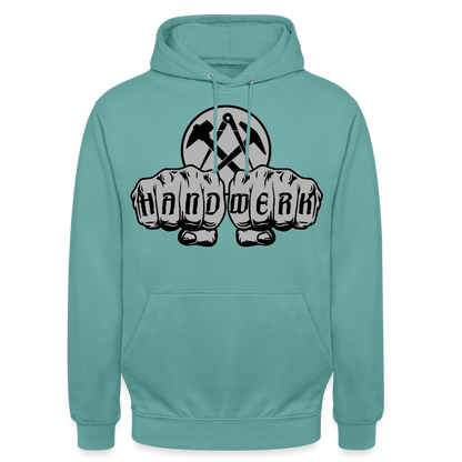Unisex Hoodie "Dachdecker" Pastelltürkis Unisex Hoodie {{ color }}