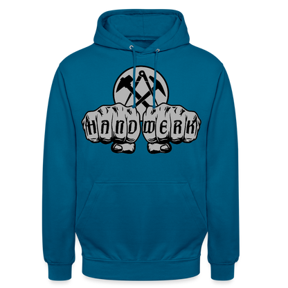Unisex Hoodie "Dachdecker" Tiefseeblau Unisex Hoodie {{ color }}