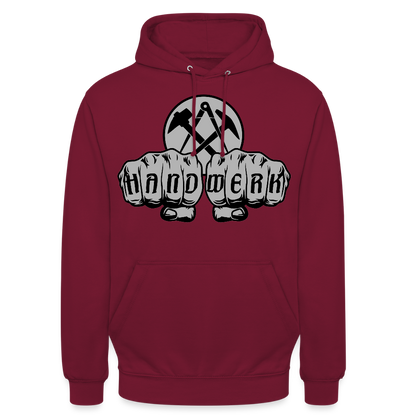 Unisex Hoodie "Dachdecker" Bordeaux Unisex Hoodie {{ color }}