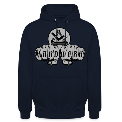 Unisex Hoodie "Schreiner/Tischler" Navy Unisex Hoodie {{ color }}