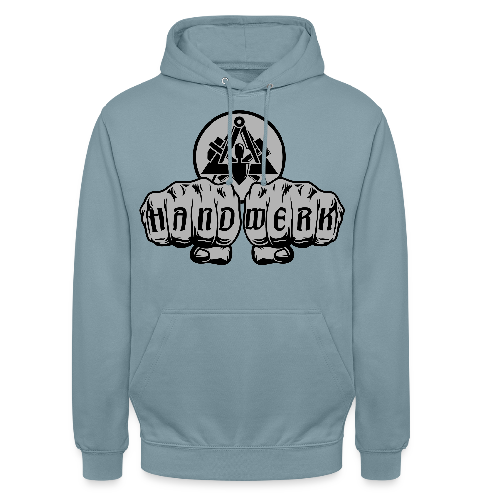 Unisex Hoodie "Maurer" Nebelblau Unisex Hoodie {{ color }}