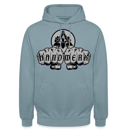 Unisex Hoodie "Maurer" Nebelblau Unisex Hoodie {{ color }}