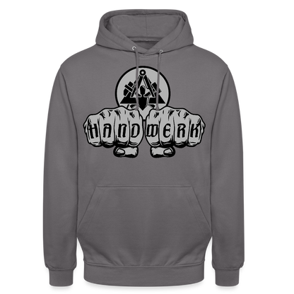 Unisex Hoodie "Maurer" Mittelgrau Unisex Hoodie {{ color }}