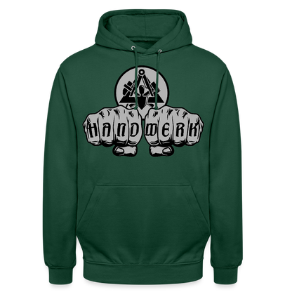 Unisex Hoodie "Maurer" Flaschengrün Unisex Hoodie {{ color }}