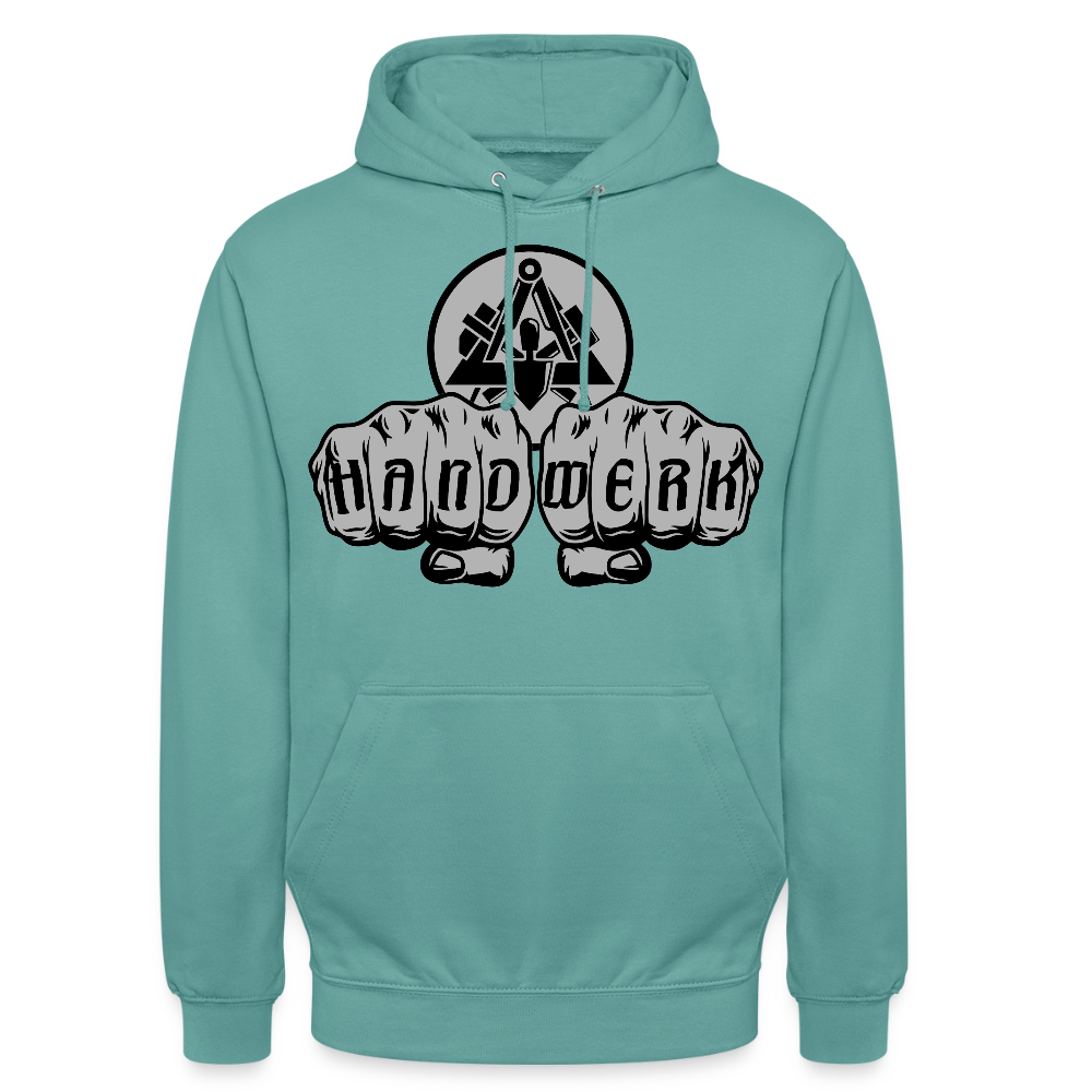 Unisex Hoodie "Maurer" Pastelltürkis Unisex Hoodie {{ color }}
