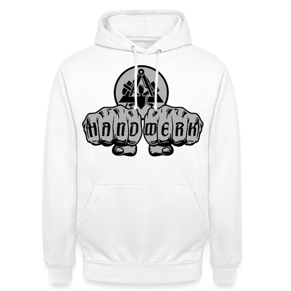 Unisex Hoodie "Maurer" Weiß Unisex Hoodie {{ color }}