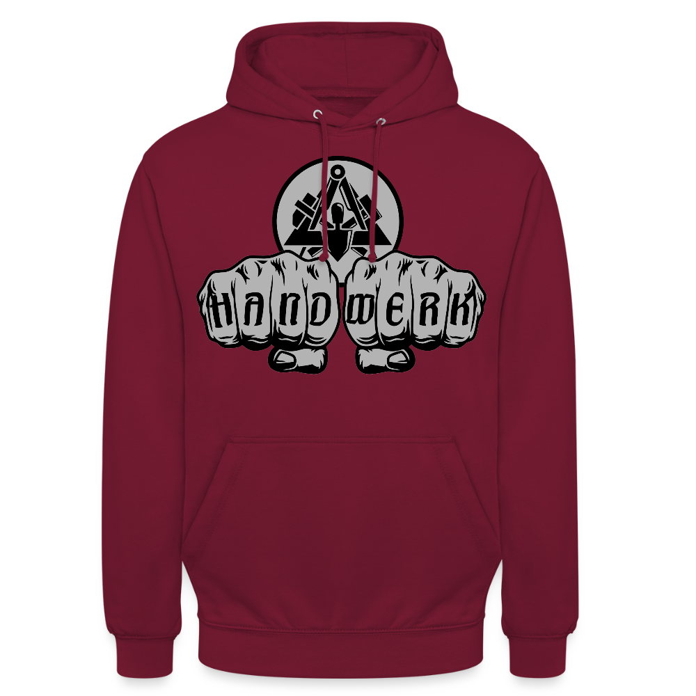 Unisex Hoodie "Maurer" Bordeaux Unisex Hoodie {{ color }}