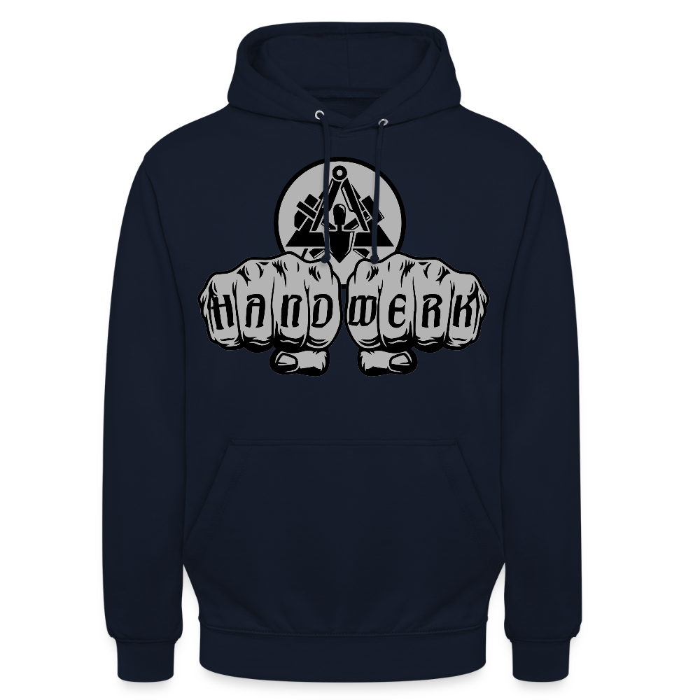 Unisex Hoodie "Maurer" Navy Unisex Hoodie {{ color }}