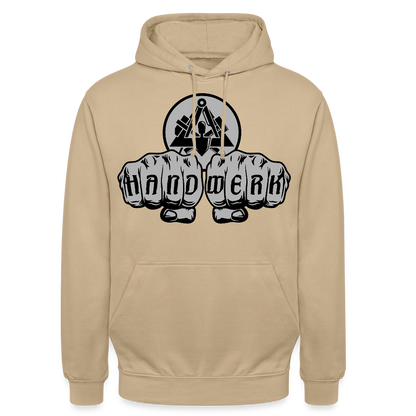 Unisex Hoodie "Maurer" Beige Unisex Hoodie {{ color }}