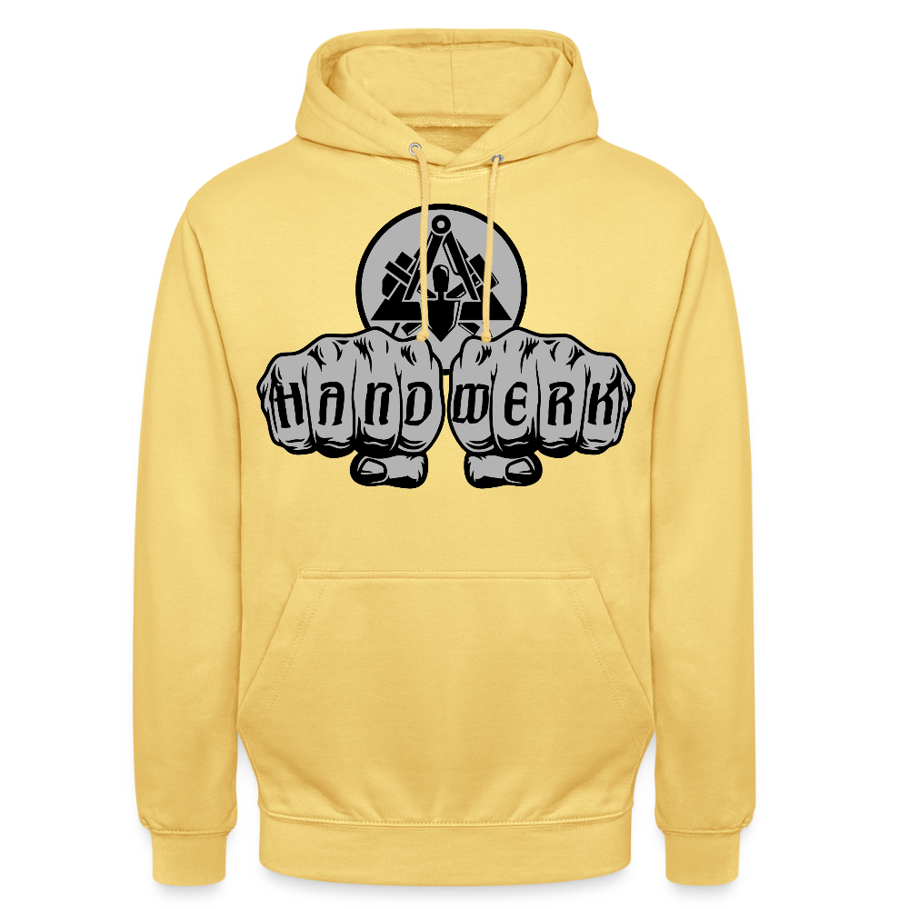 Unisex Hoodie "Maurer" Zitronengelb Unisex Hoodie {{ color }}