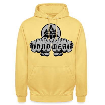 Unisex Hoodie "Maurer" Zitronengelb Unisex Hoodie {{ color }}