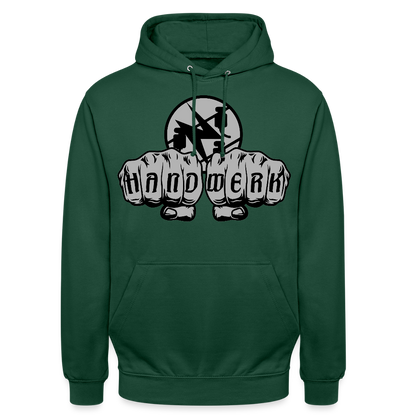 Unisex Hoodie "Elektriker" Flaschengrün Unisex Hoodie {{ color }}