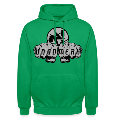 Unisex Hoodie "Elektriker" Kelly Green Unisex Hoodie {{ color }}