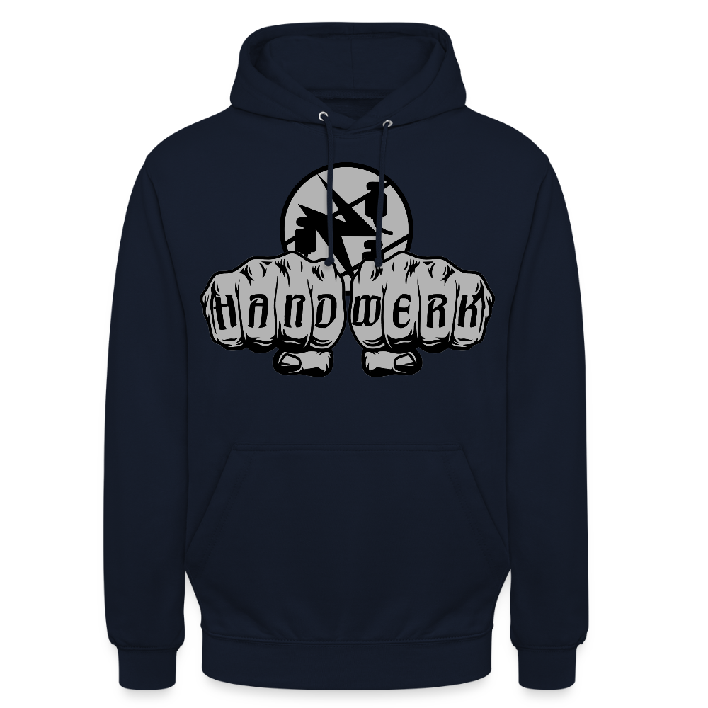 Unisex Hoodie "Elektriker" Navy Unisex Hoodie {{ color }}