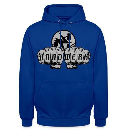 Unisex Hoodie "Elektriker" Royalblau Unisex Hoodie {{ color }}